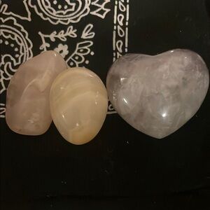Heart and Oval Shaped Stones